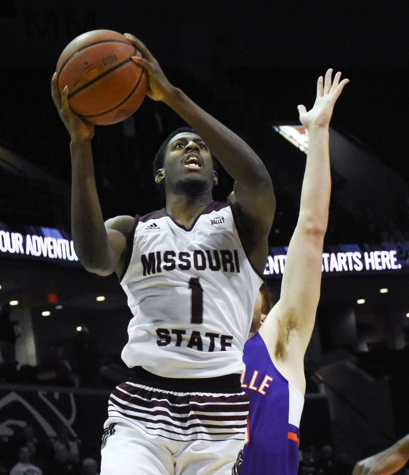 Keandre Cook goes for a layup